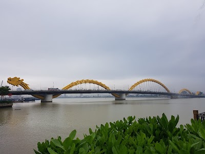 ロン橋のドラゴンデザインとダナンの街