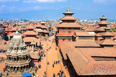 カトマンズ・ダルバール広場のネワール様式の寺院群