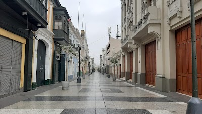 ヒロン・デ・ラ・ウニオンの歩行者天国とコロニアル建築