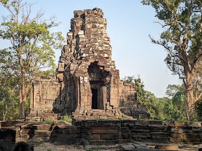 バイヨン寺院の微笑む四面仏の彫刻