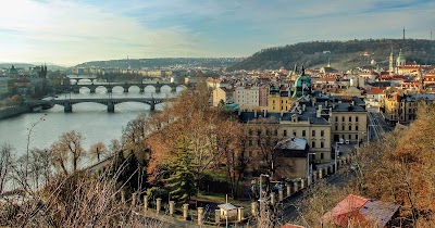 レトナー公園からのプラハの橋の眺望