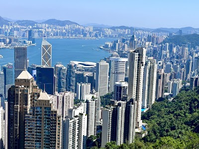 ビクトリアピークから見た香港のスカイライン