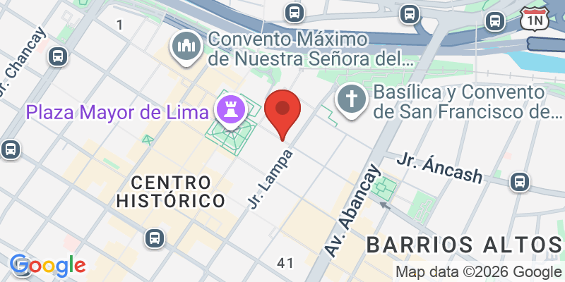 リマ大聖堂の地図