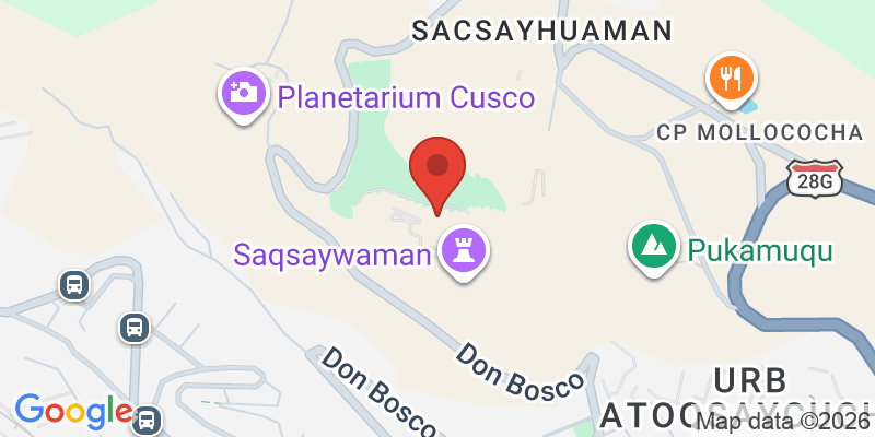 サクサイワマン遺跡の地図