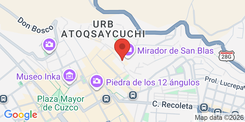 サン・ブラス地区の地図