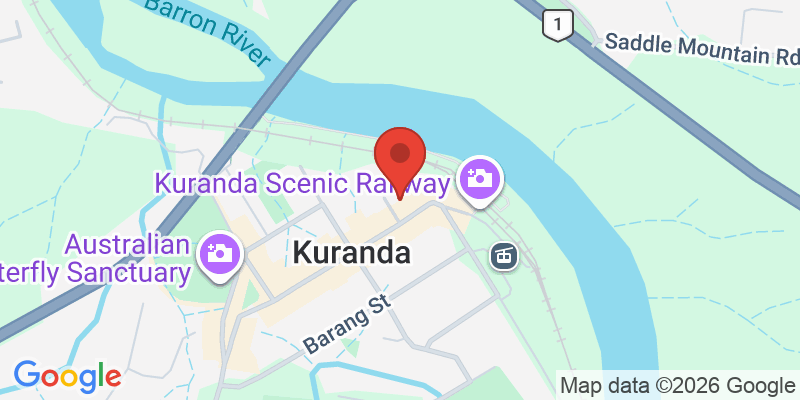 キュランダ村の地図