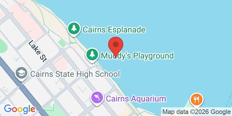 ケアンズ・ボードウォークの地図