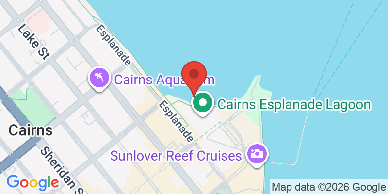 ケアンズ・ナイトマーケットの地図