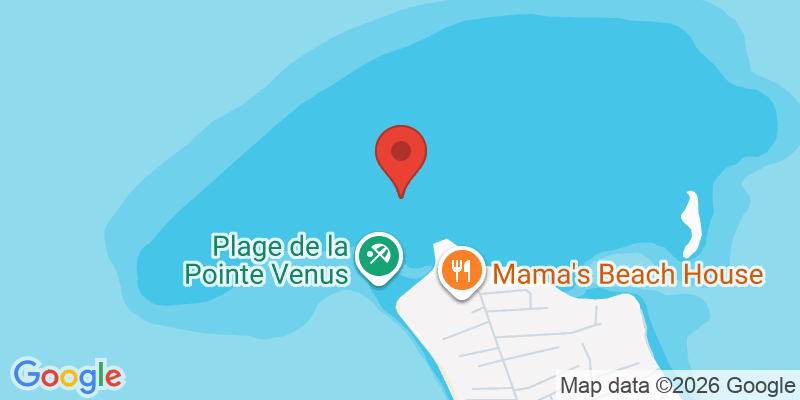 ポワント・ヴィーナス（金星岬）の地図