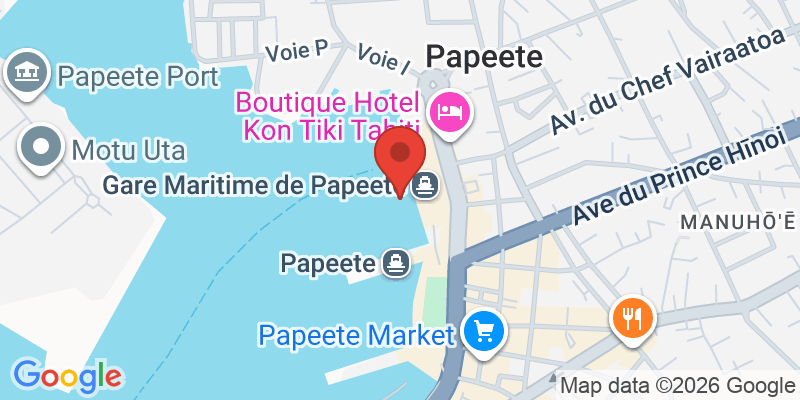 パペーテ大聖堂（ノートルダム大聖堂）の地図