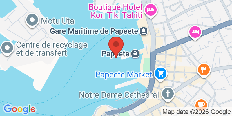 パペーテのルロット（屋台村）の地図