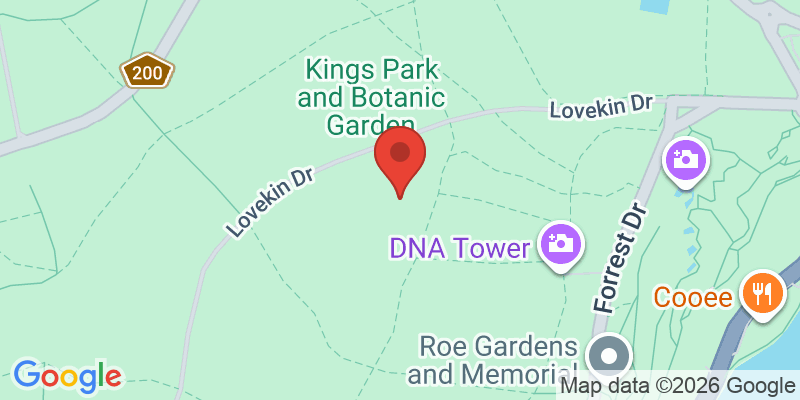 キングスパーク&植物園の地図