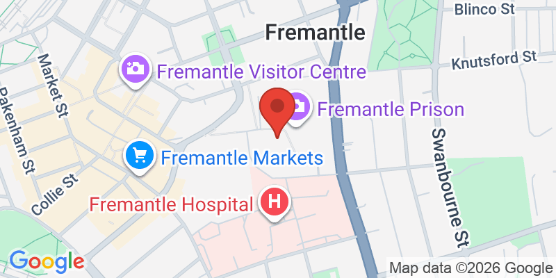 フリーマントル旧刑務所の地図