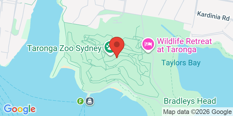 タロンガ動物園の地図