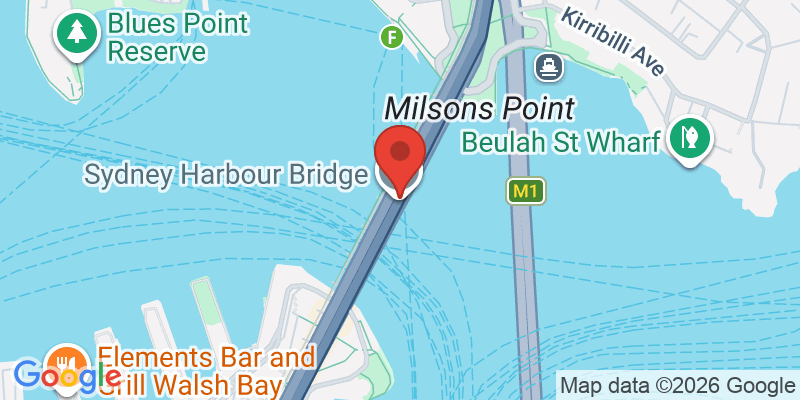 ハーバーブリッジの地図