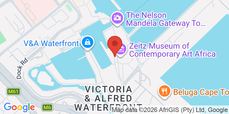 ゼイツ現代アフリカ美術館（MOCAA）の地図