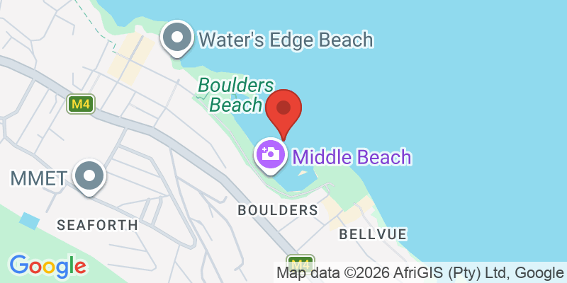 ボルダーズ・ビーチ（ペンギンコロニー）の地図