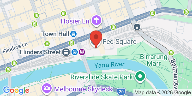 フェデレーション・スクエアの地図