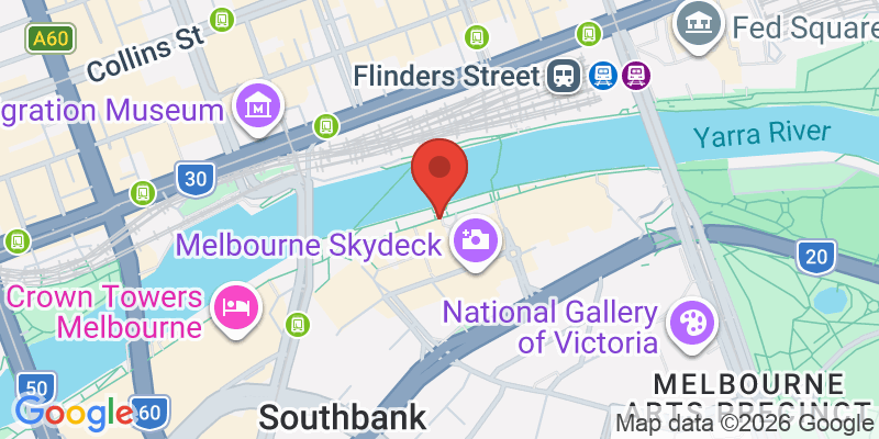 サウスバンク遊歩道の地図