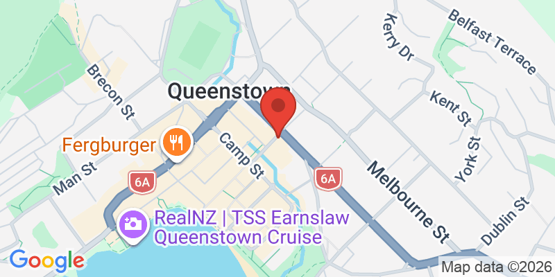 ワカティプ湖畔散策の地図