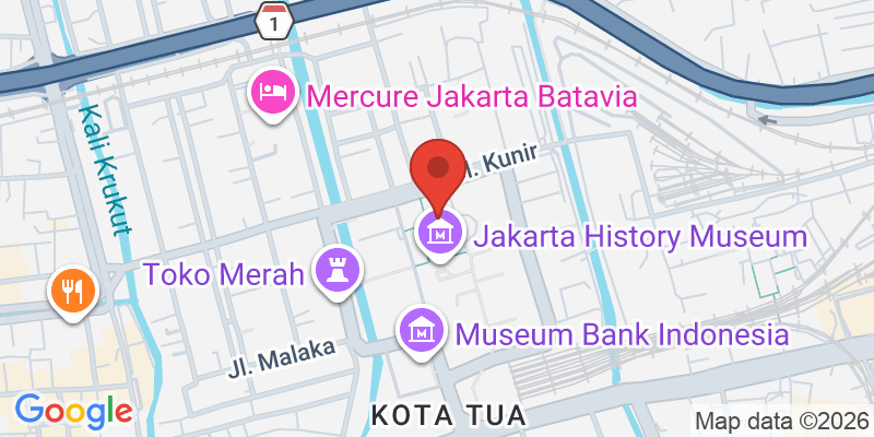 ジャカルタ歴史博物館の地図