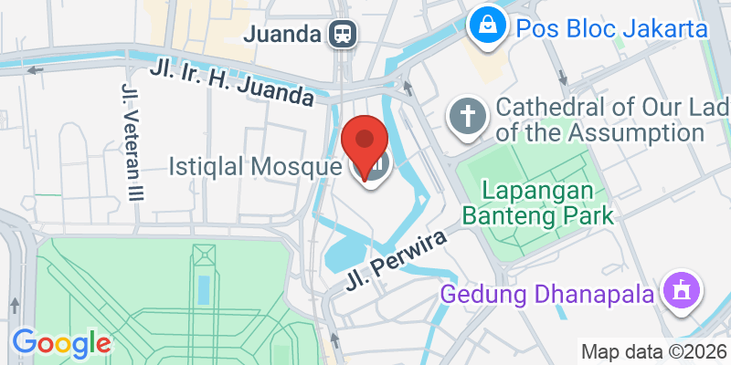 イスティクラルモスクの地図