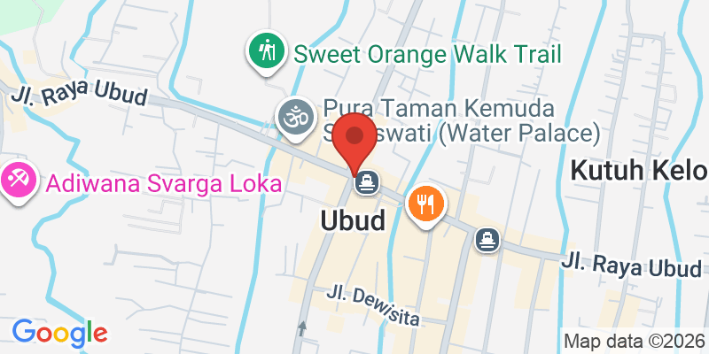 ウブド王宮の地図