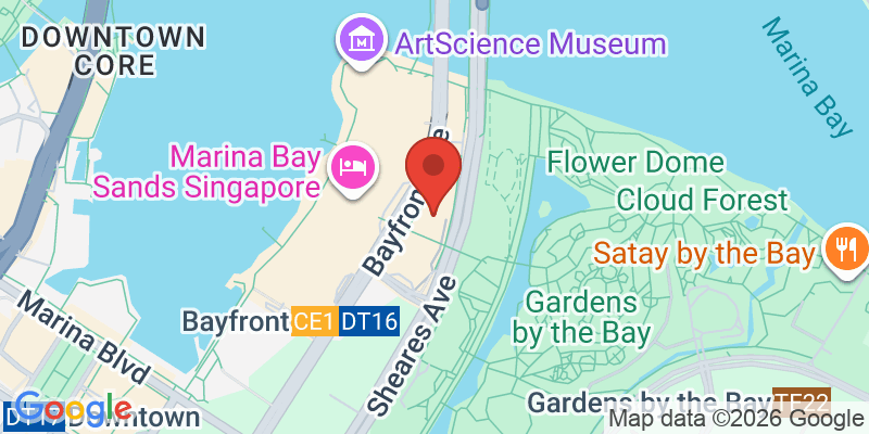 マリーナベイサンズの地図