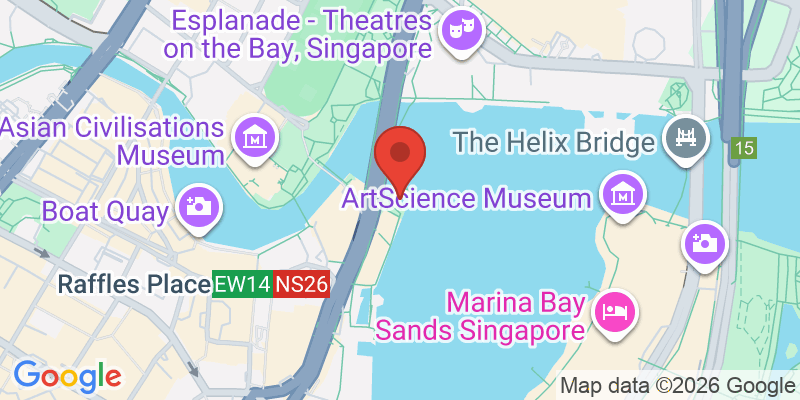 マーライオン公園の地図