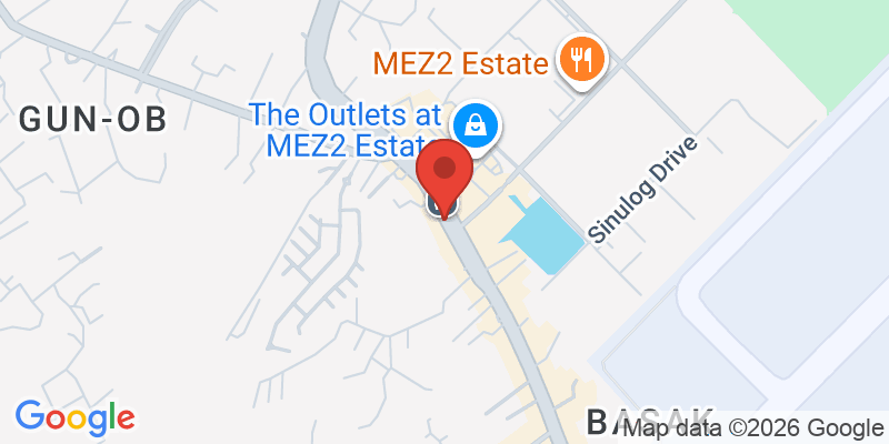 マクタン島ギター工場の地図