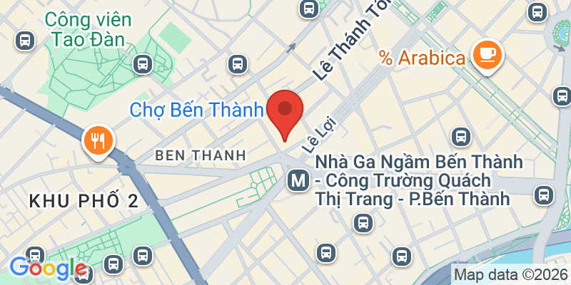 ベンタン市場の地図