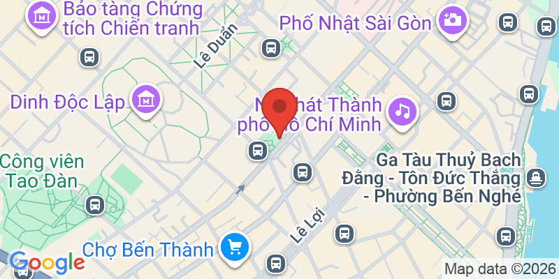 ホーチミン市人民委員会庁舎の地図