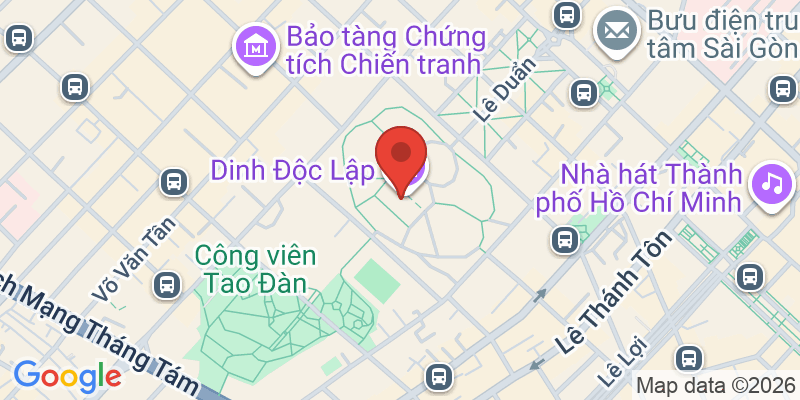 統一会堂（旧大統領府）の地図