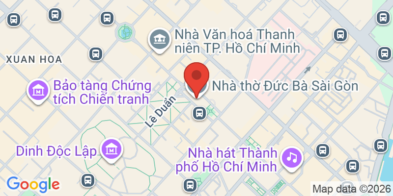 サイゴン大教堂の地図