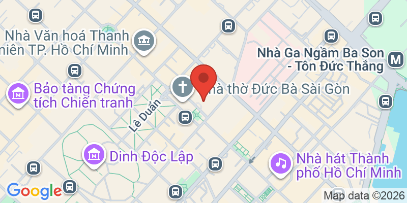 サイゴン中央郵便局の地図