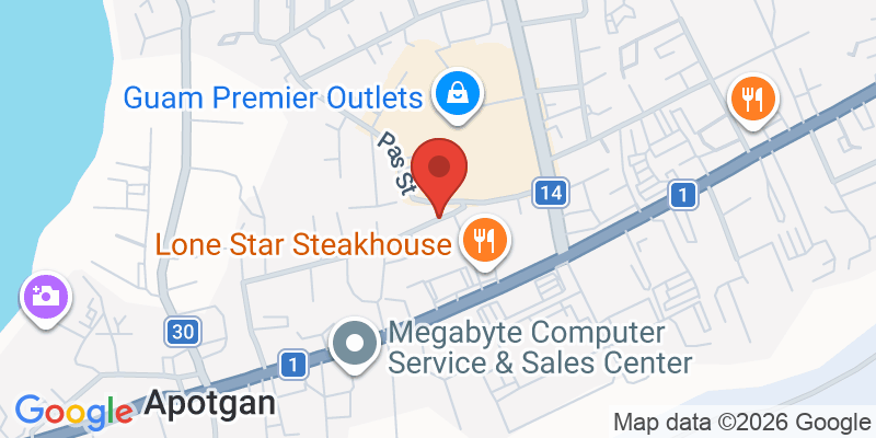 タモンビーチの地図