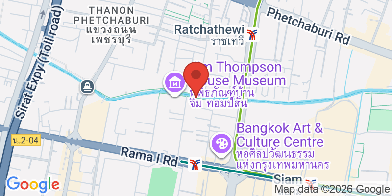 ジムトンプソンの家の地図