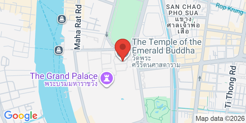 ワットプラケオ（エメラルド寺院）の地図