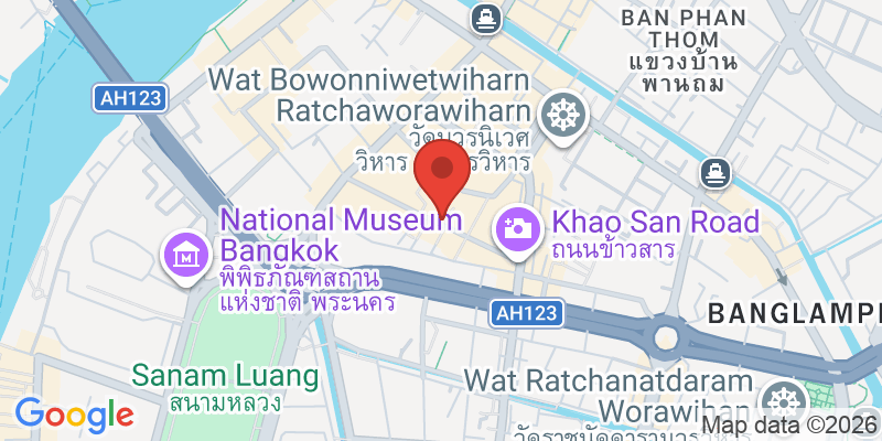 カオサンロードの地図