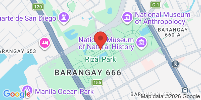 リサール公園の地図