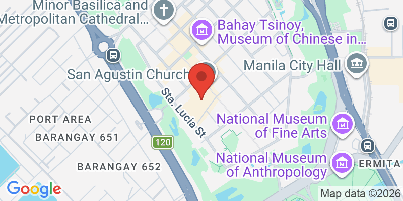 サン・アグスティン教会の地図