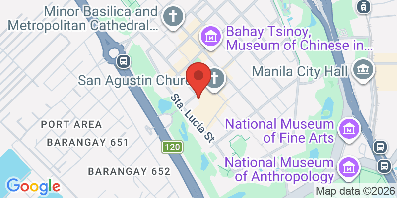 カーサ・マニラ博物館の地図