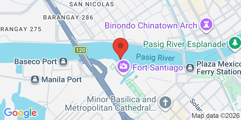 サンチャゴ要塞の地図