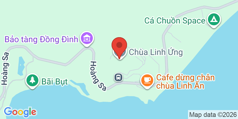 ソンチャ半島・リンウン寺の地図