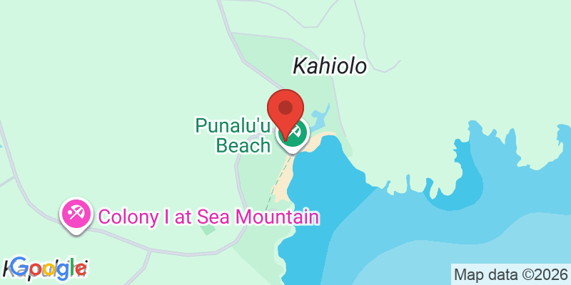 プナルウ黒砂海岸の地図