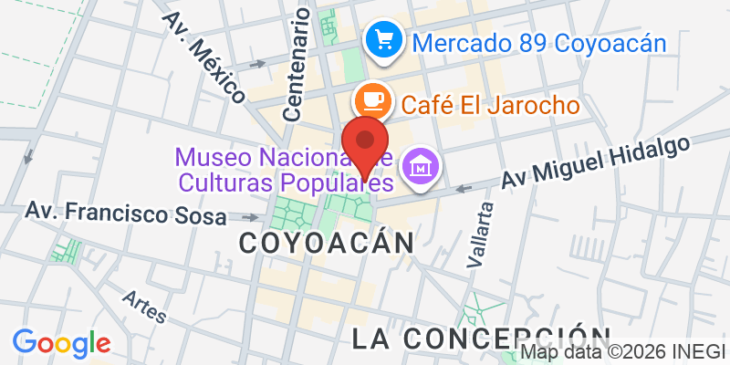 コヨアカン地区の地図