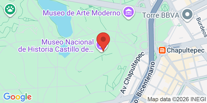 チャプルテペック城の地図