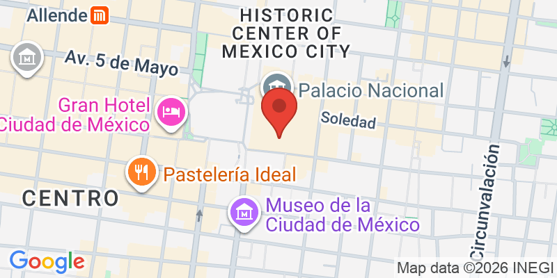 国立宮殿の地図