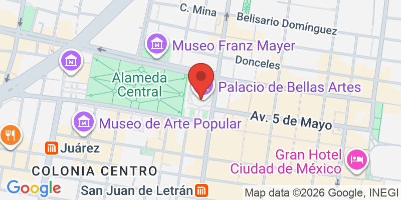 ベジャス・アルテス宮殿の地図