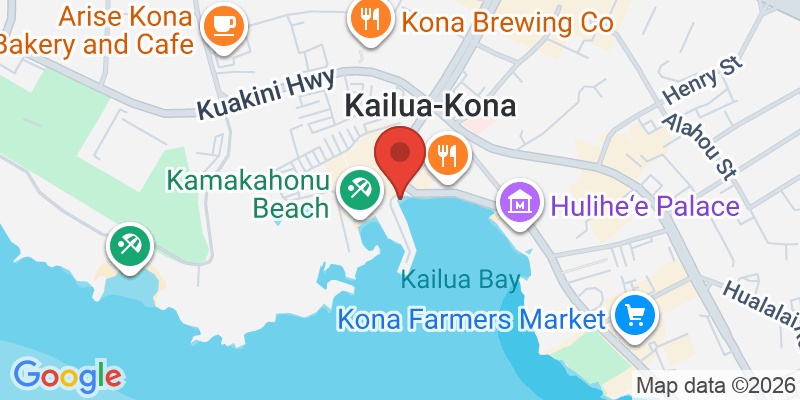 カイルア・コナ（アリイドライブ）の地図